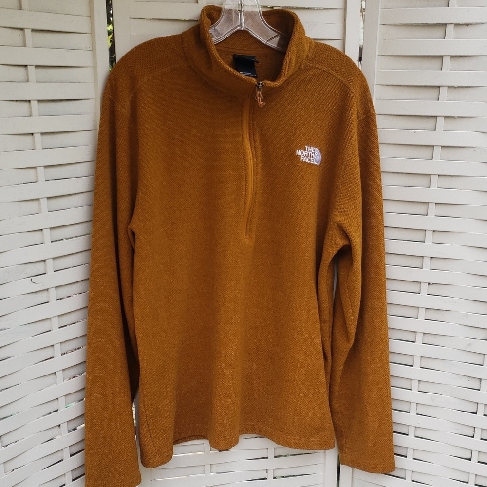 The North Face Tan Quarter-Zip Pullover